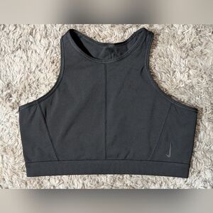 Nike Long-Line High Neck Sports Bra — Black — Women’s Large — EUC